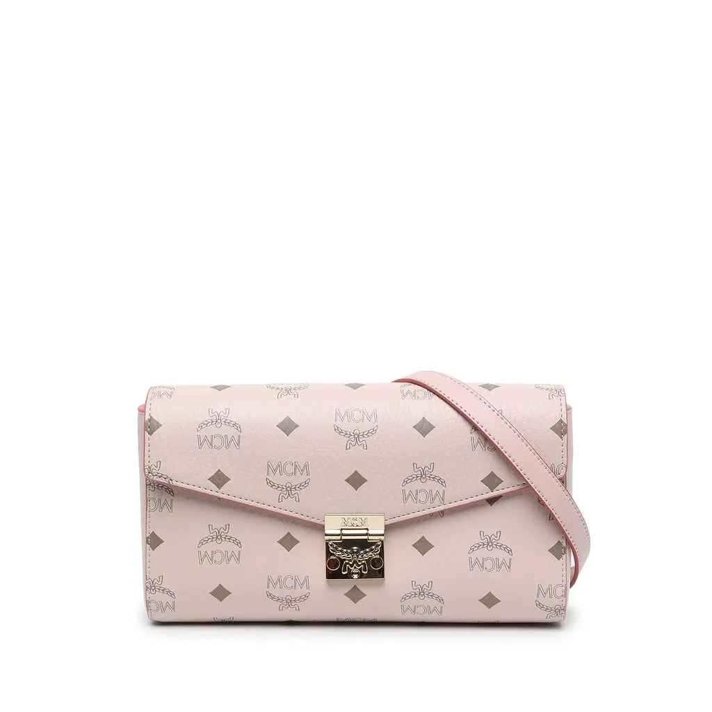 MCM Visetos Coated Canvas Millie Flap Crossbody