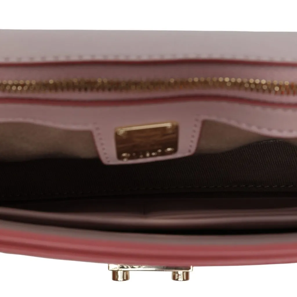 MCM Visetos Coated Canvas Millie Flap Crossbody Pink Canvas Very good - Model View