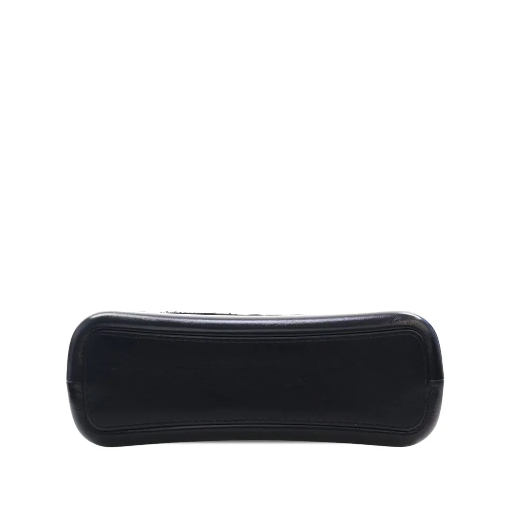 Chanel Medium Wool Coco Embroidered Gabrielle Hobo Black Wool Very good - Inside View
