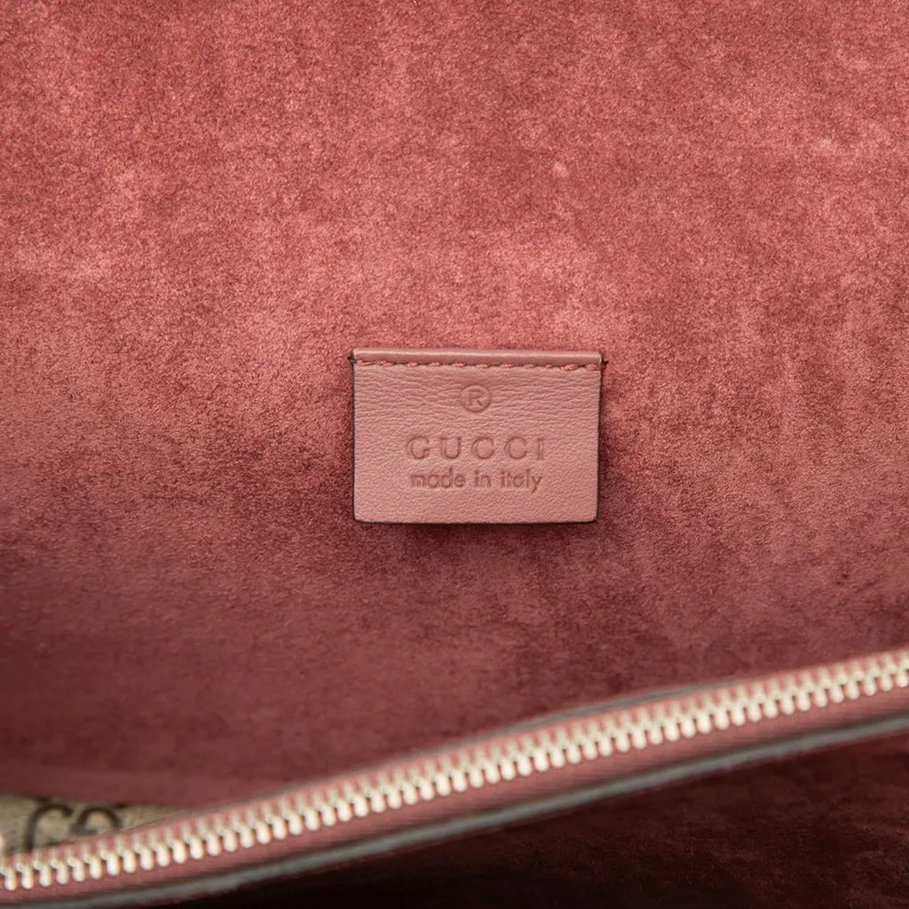 Gucci Medium GG Supreme Blooms Dionysus Shoulder Bag Beige Canvas Good - Box View