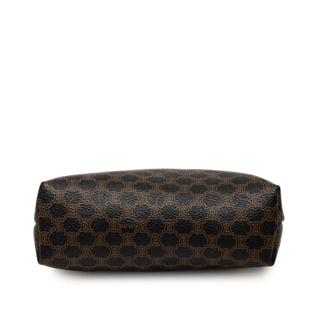 Celine Macadam Coated Canvas Pouch Black Canvas Good - Inside View