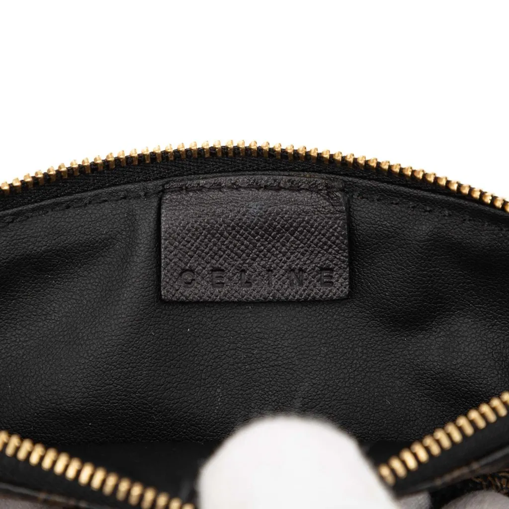 Celine Macadam Coated Canvas Pouch Black Canvas Good - Box View