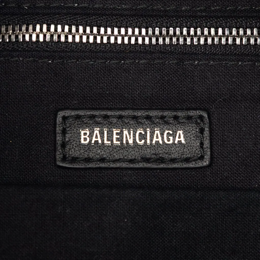 Balenciaga Small Faux Fur Diagonal Logo Everyday Backpack Black Very good - Box View