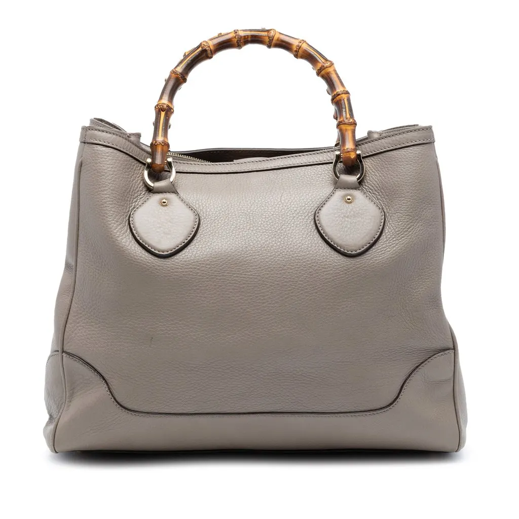 Gucci Calfskin Bamboo Diana Tote Brown Leather Very good - Front View