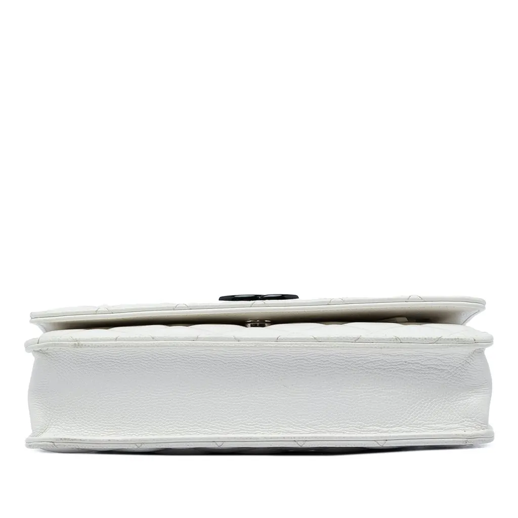 Chanel Quilted Caviar My Everything Wallet on Chain White Leather Very good - Inside View