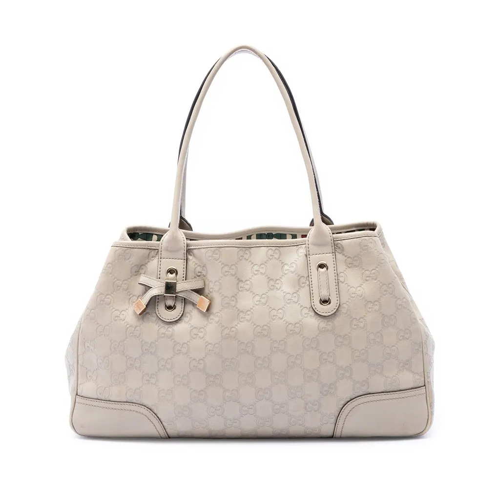 Gucci Guccissima Princy Tote Brown Leather Very good - Front View