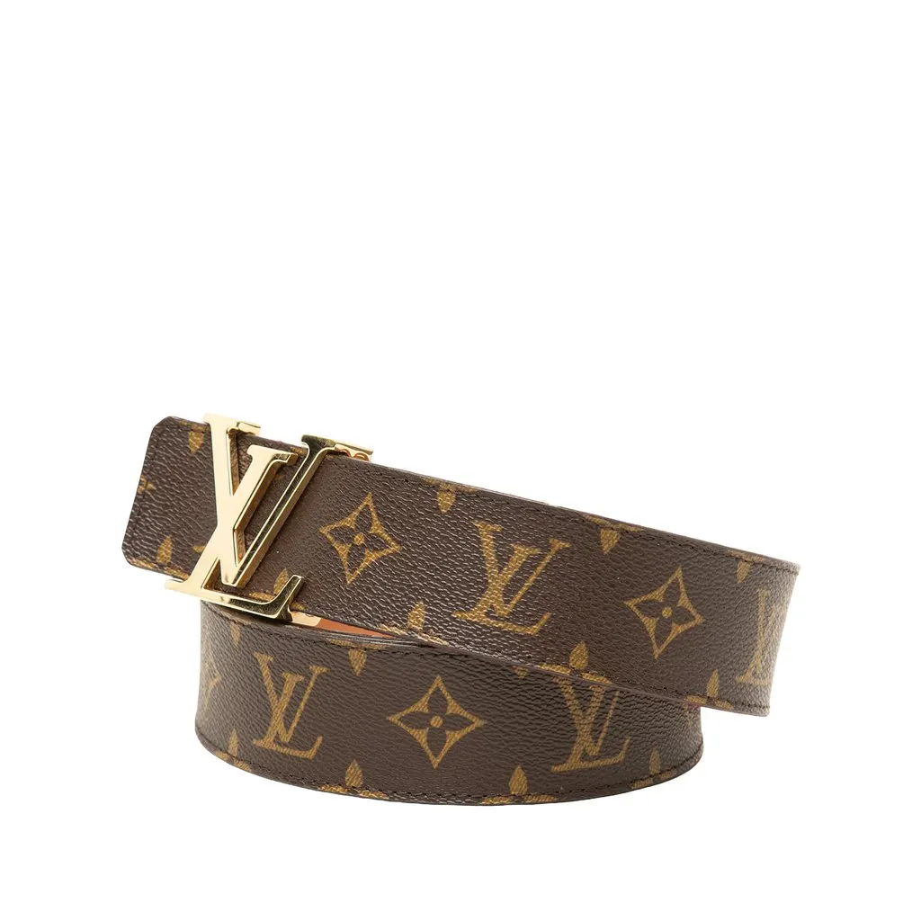 Louis Vuitton Monogram Initiales Reversible Belt Brown Very good - Back View