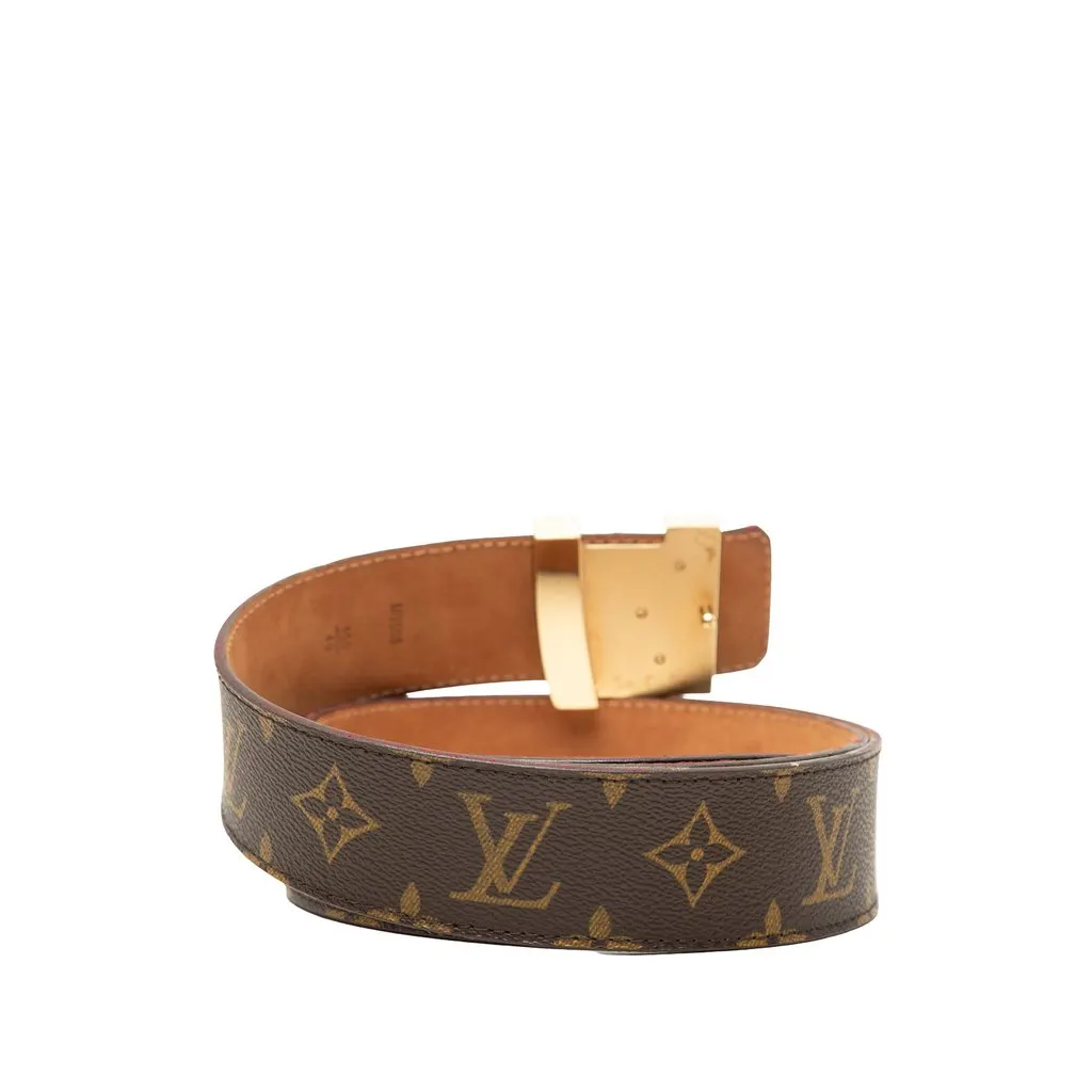 Louis Vuitton Monogram Initiales Reversible Belt Brown Very good - Inside View