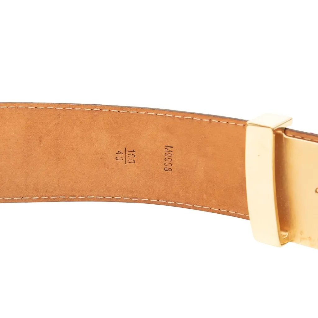 Louis Vuitton Monogram Initiales Reversible Belt Brown Very good - Model View