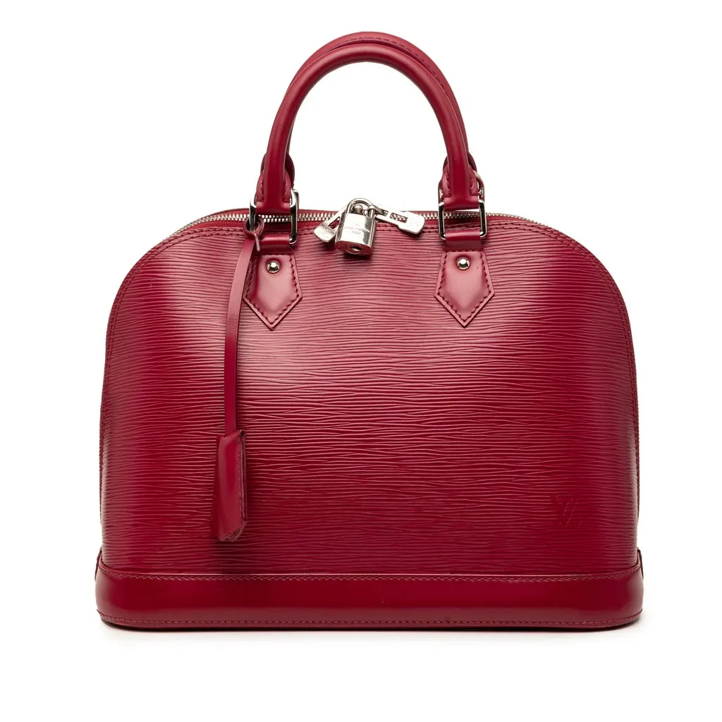 Louis Vuitton Epi Alma PM Red Leather Very good - Front View