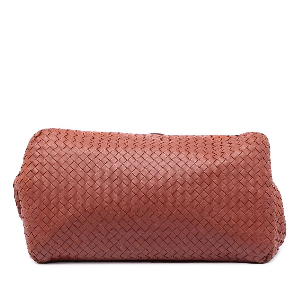 Bottega Veneta Large Nappa Intrecciato Cesta Tote Red Leather Very good - Inside View