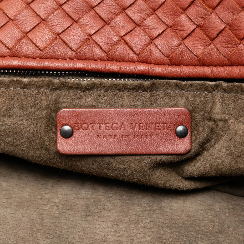 Bottega Veneta Large Nappa Intrecciato Cesta Tote Red Leather Very good - Box View