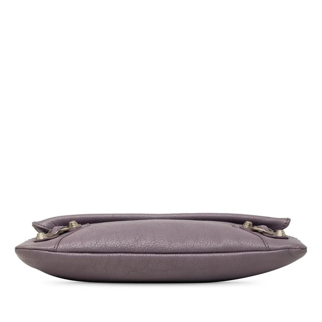 Balenciaga Goatskin Motocross Giant 12 Envelope Clutch Purple Leather Very good - Inside View