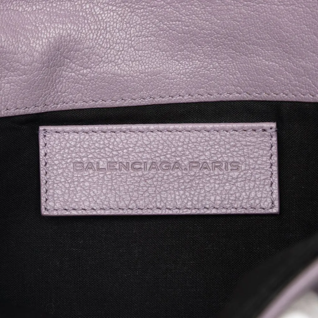 Balenciaga Goatskin Motocross Giant 12 Envelope Clutch Purple Leather Very good - Box View