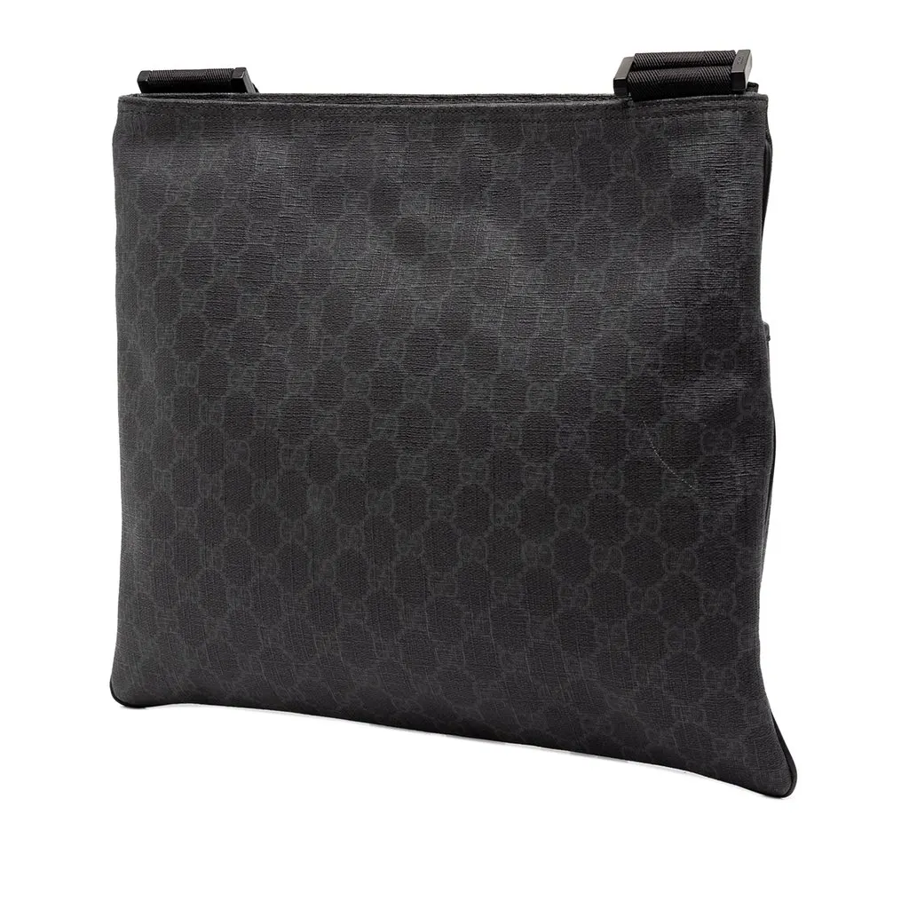 Gucci GG Supreme Crossbody Black Canvas Good - Back View
