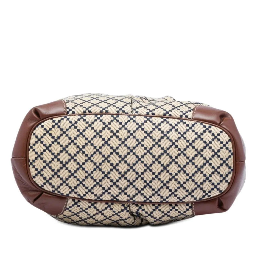 Gucci Diamante Canvas Sukey Satchel Beige Very good - Inside View