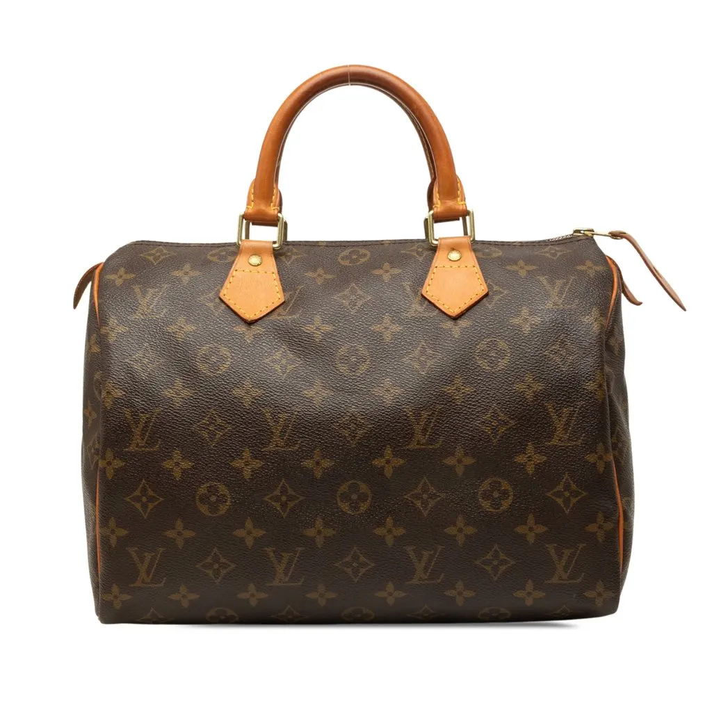 Louis Vuitton Monogram Speedy 30 Brown Canvas Very good - Front View