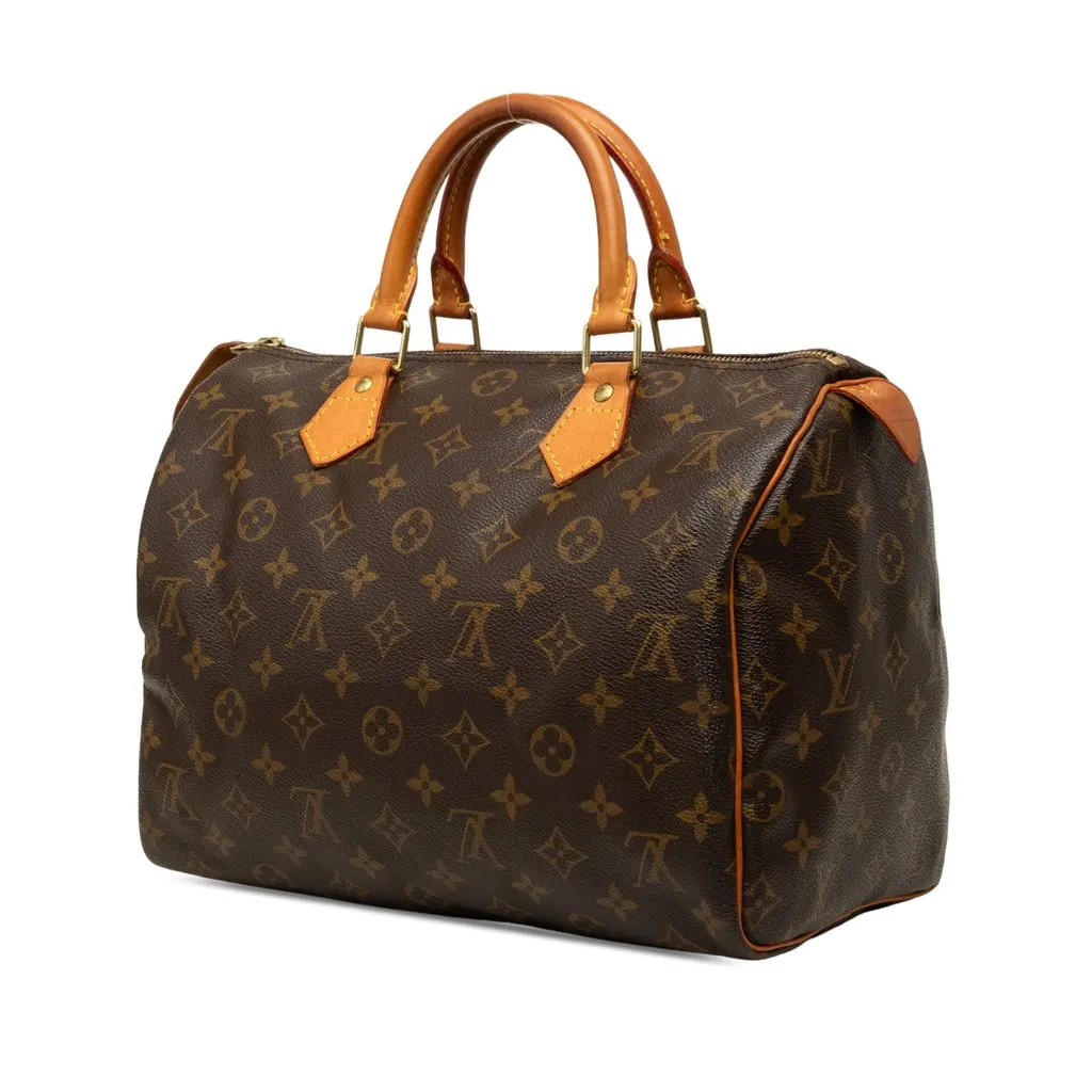 Louis Vuitton Monogram Speedy 30 Brown Canvas Very good - Back View