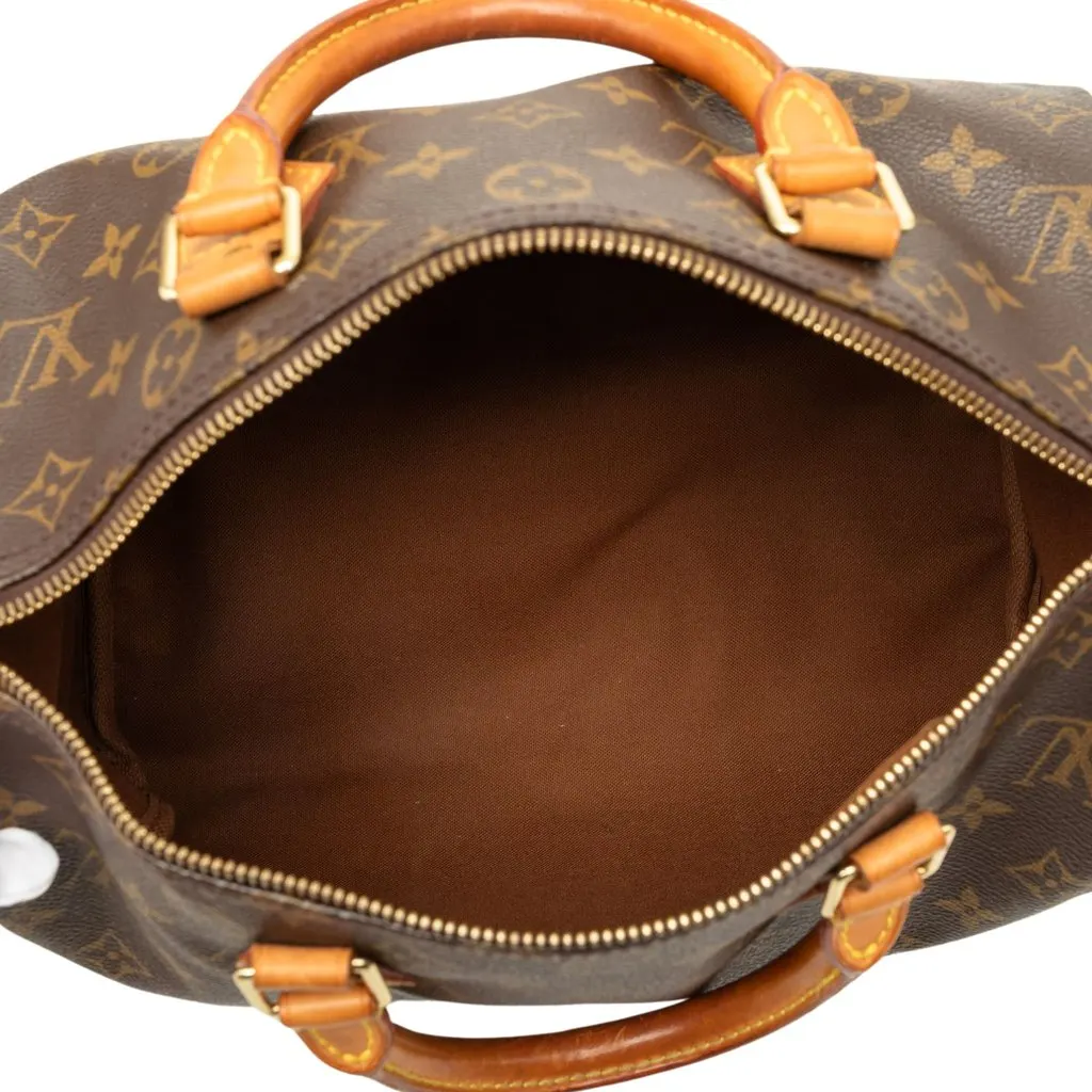 Louis Vuitton Monogram Speedy 30 Brown Canvas Very good - Model View