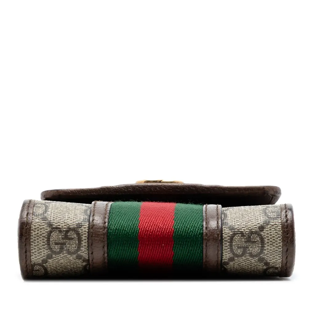 Gucci Mini GG Supreme Web Ophidia Crossbody Beige Very good - Inside View
