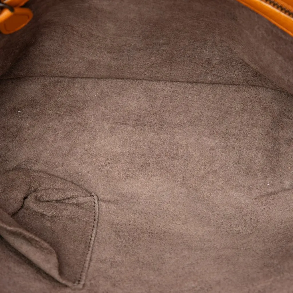 Bottega Veneta Nappa Intrecciato Nodini Crossbody Orange Leather Very good - Model View