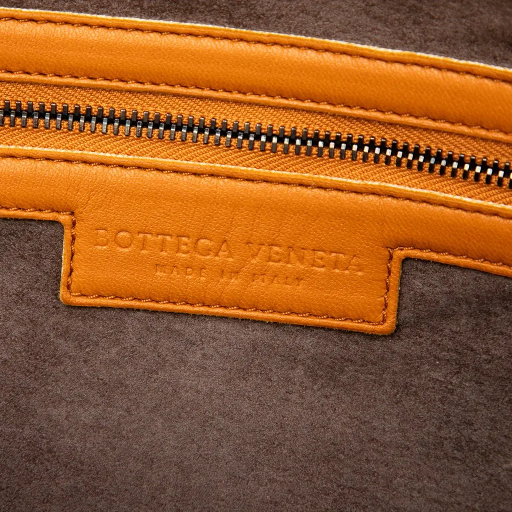 Bottega Veneta Nappa Intrecciato Nodini Crossbody Orange Leather Very good - Box View