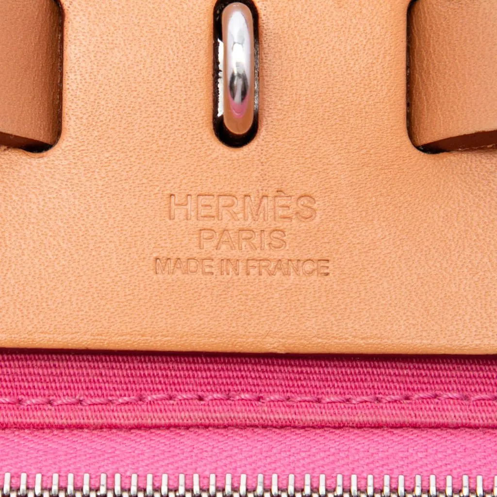 Hermès Toile Herbag Zip 31 Pink Canvas Very good - Box View