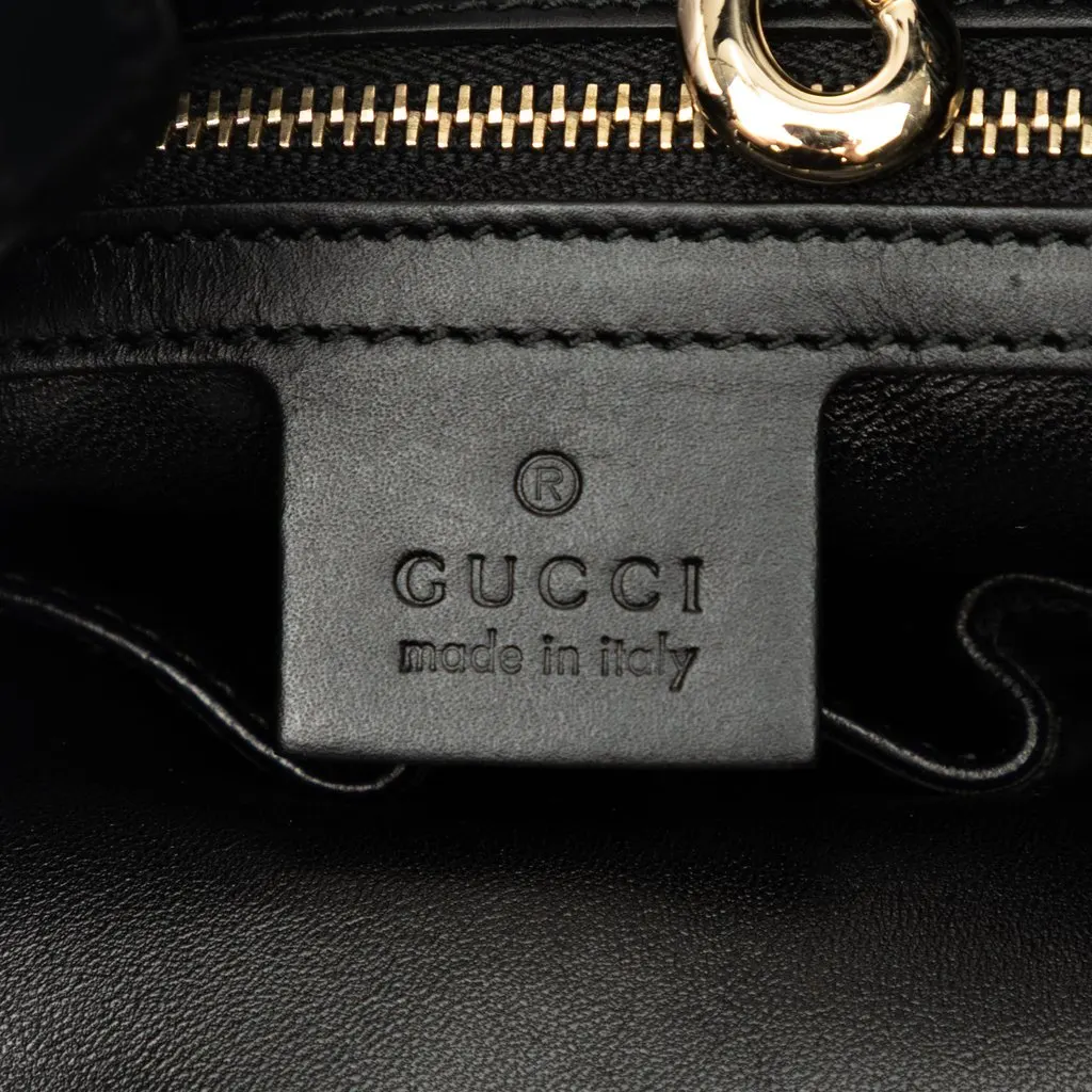 Gucci Large Pony Hair Leopard Print Tote Brown Leather Very good - Box View