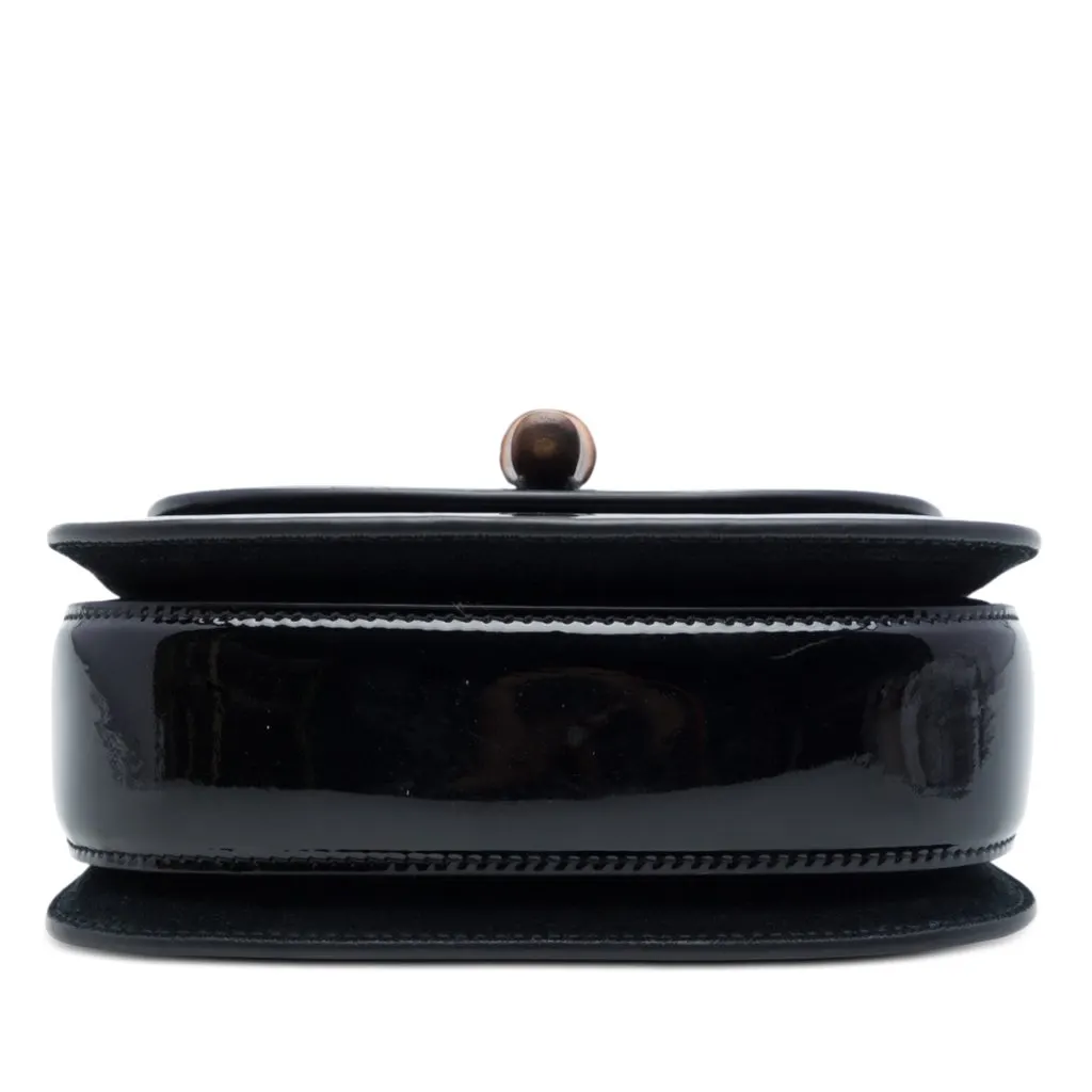 Gucci Mini Patent Bamboo 1947 Top Handle Bag Black Leather Very good - Inside View