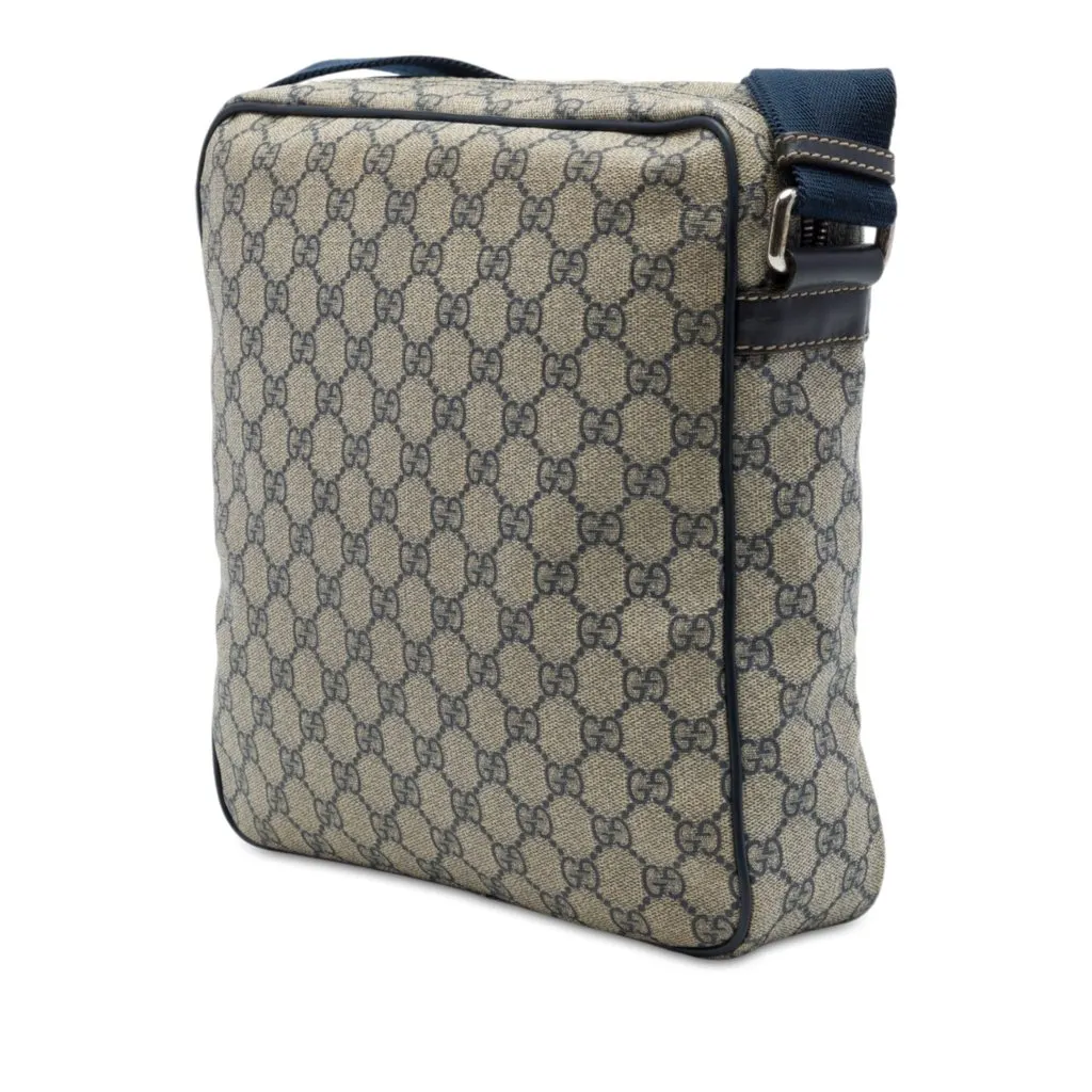 Gucci GG Supreme Crossbody Beige Canvas Good - Back View