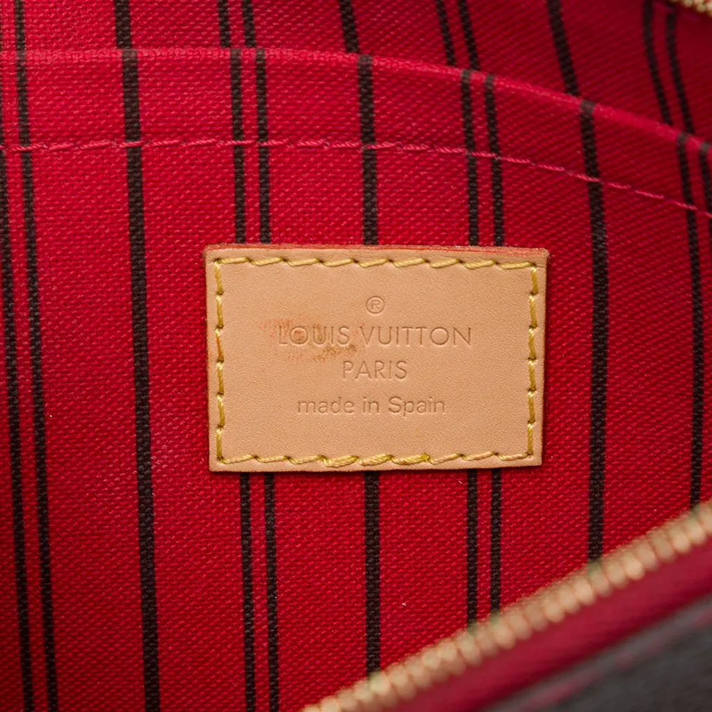 Louis Vuitton Monogram Neverfull Pochette Brown Canvas Good - Box View