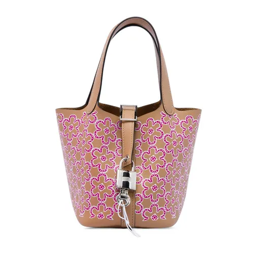 Hermès Micro Swift Lucky Daisy Picotin Lock 14