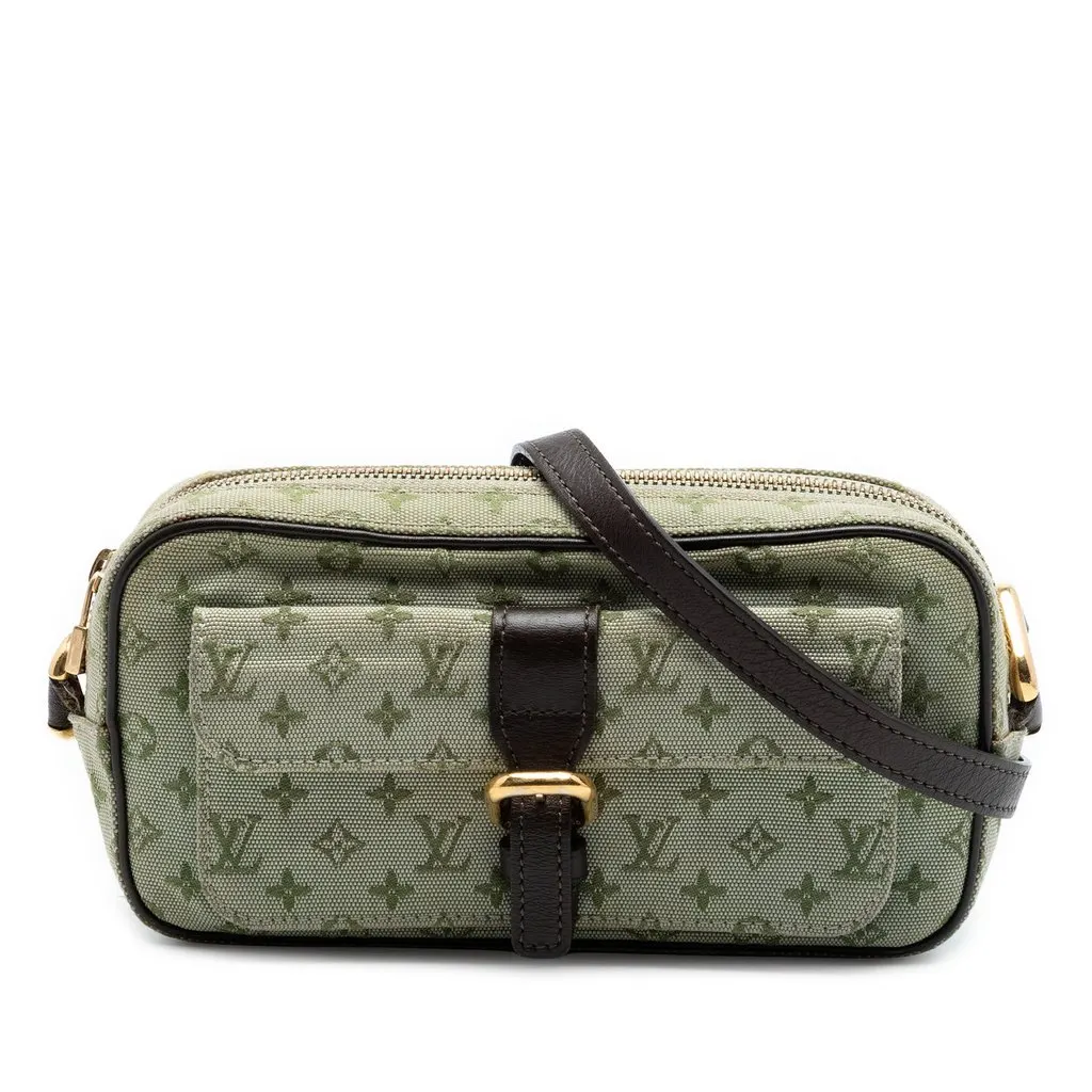 Louis Vuitton Monogram Mini Lin Juliette MM Green Very good - Front View