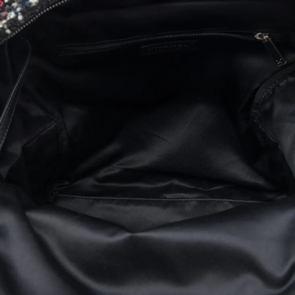 Chanel Quilted Nylon and Tweed Astronaut Essentials Backpack Black Very good - Model View