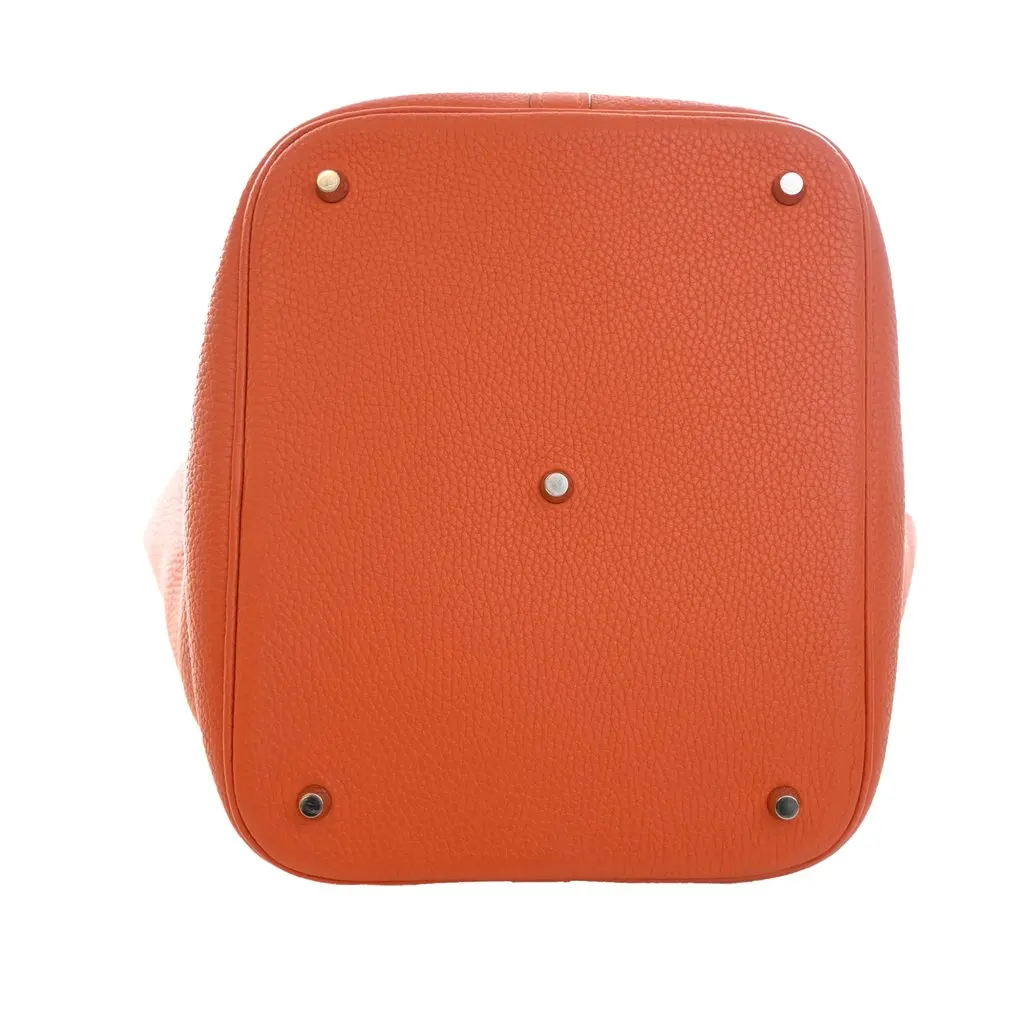 Hermès Clemence Picotin Lock 26 Orange Leather Very good - Inside View