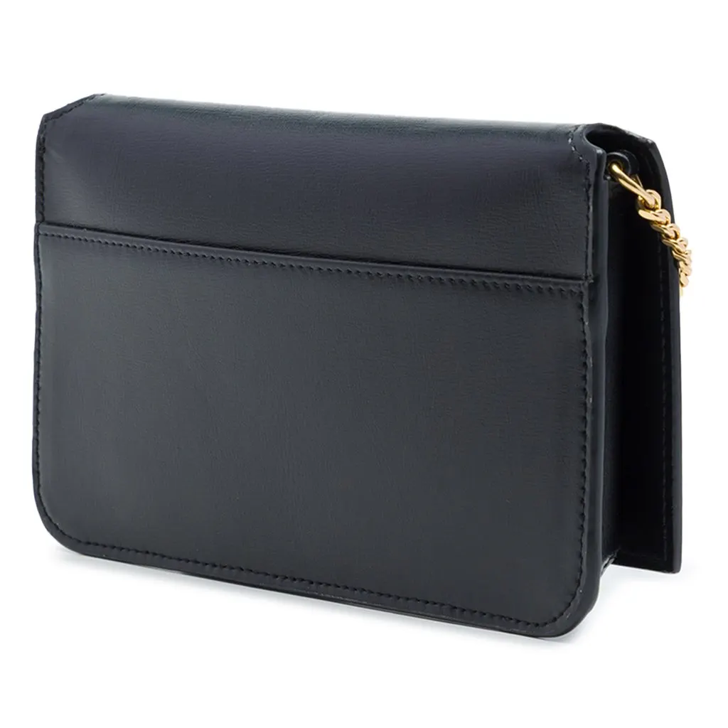 Saint Laurent Leather Monogram Kate Wallet On Chain Black Leather Very good - Back View