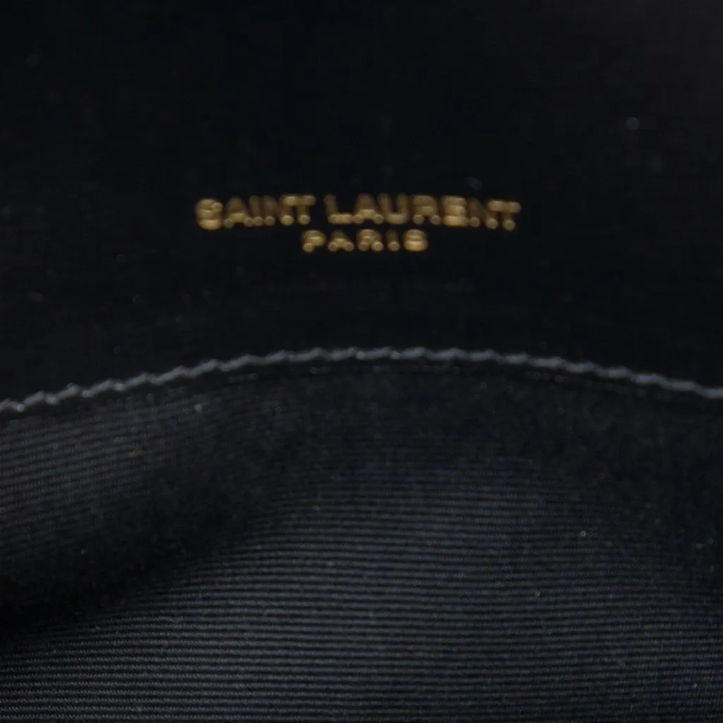 Saint Laurent Leather Monogram Kate Wallet On Chain Black Leather Very good - Box View