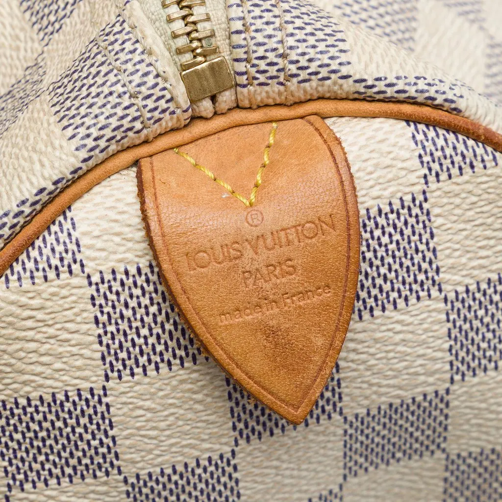 Louis Vuitton Damier Azur Speedy 25 White Canvas Very good - Box View