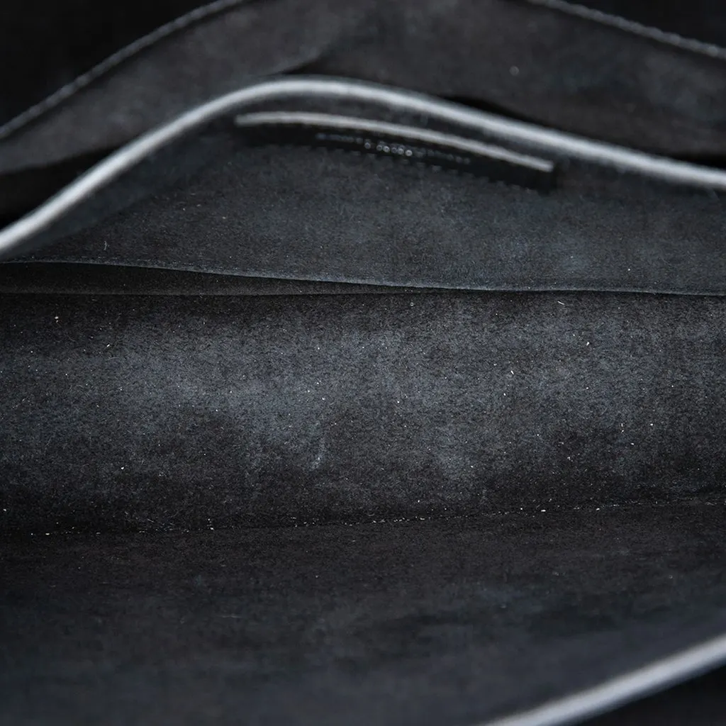 Saint Laurent Large Calfskin Monogram Sunset Crossbody Black Leather Very good - Model View