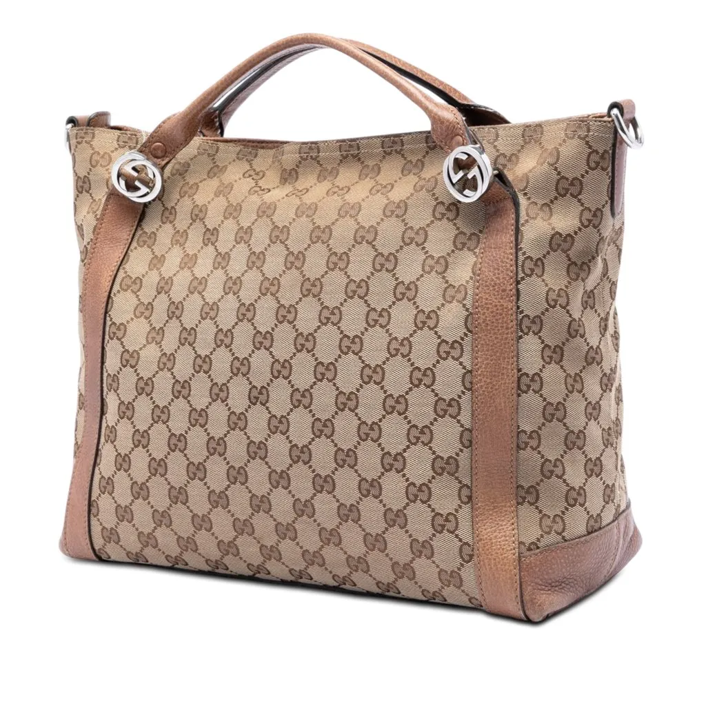 Gucci Medium GG Canvas Miss GG Satchel Beige Very good - Back View