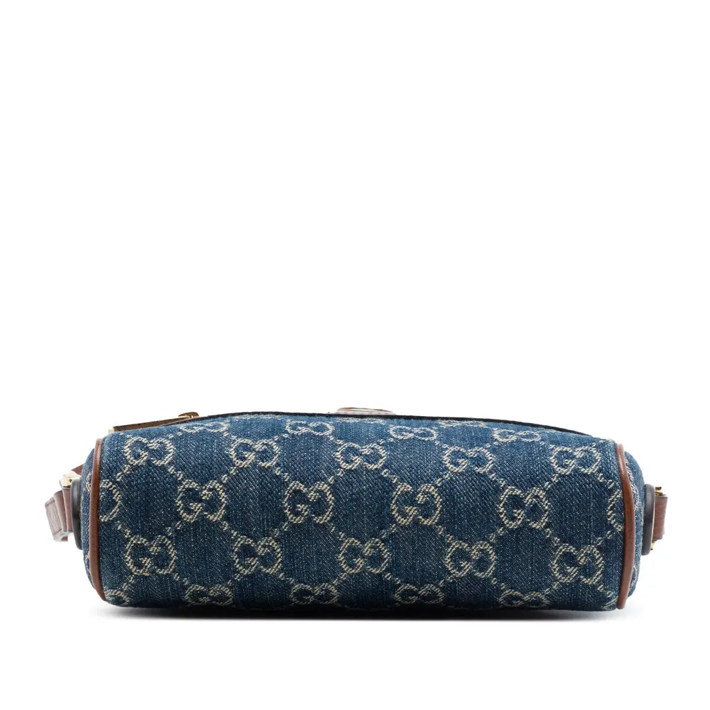 Gucci Mini GG Denim Ophidia Crossbody Blue Very good - Inside View