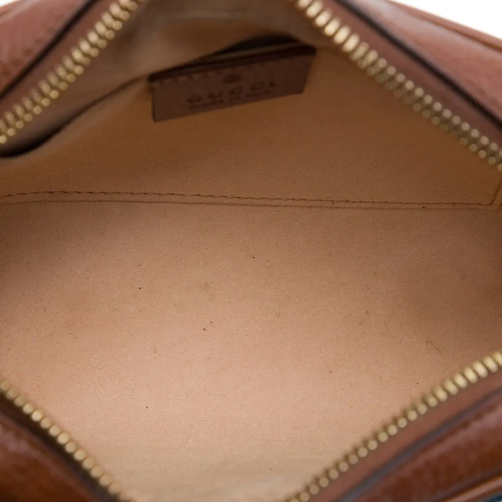Gucci Mini GG Denim Ophidia Crossbody Blue Very good - Model View