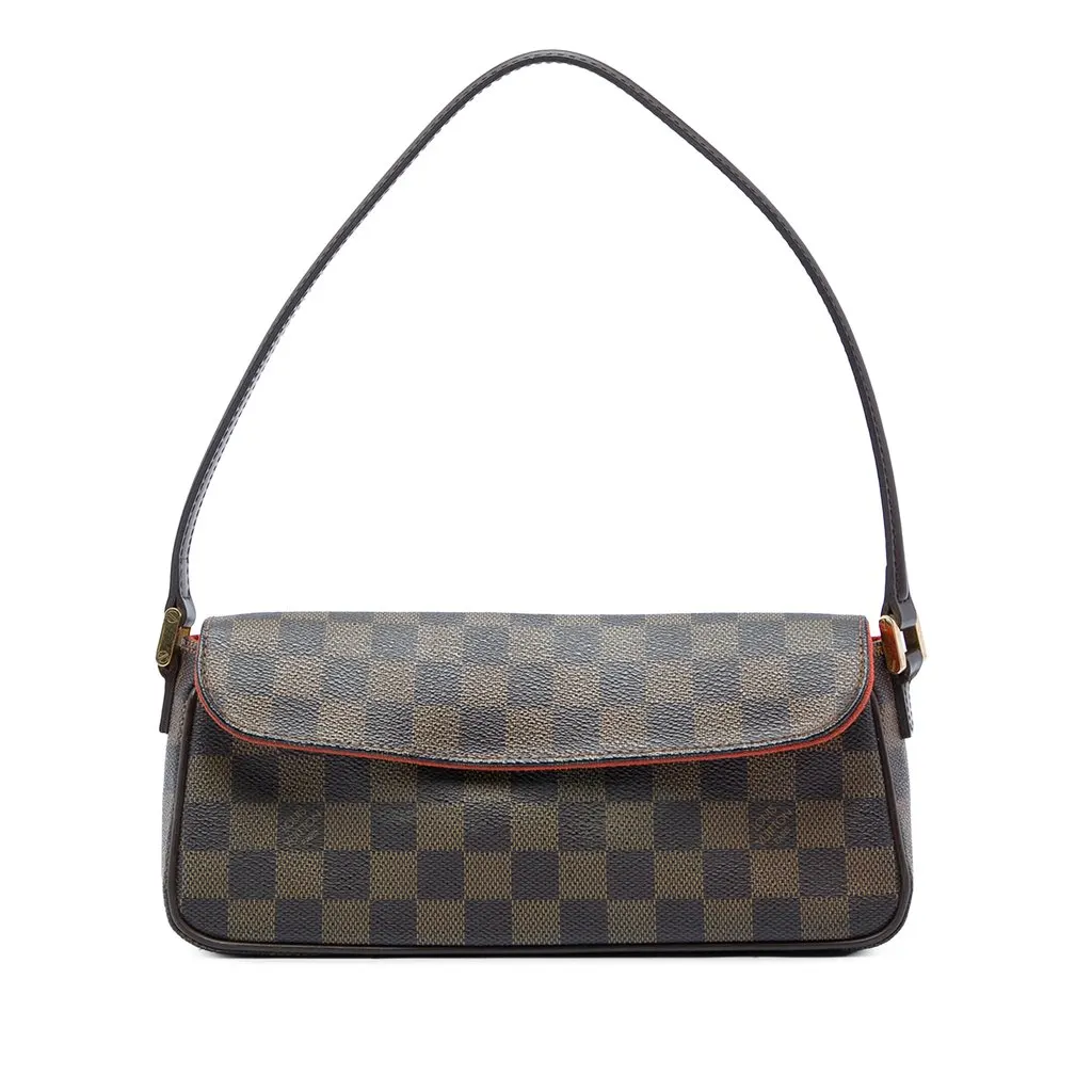 Louis Vuitton Damier Ebene Recoleta Brown Canvas Good - Front View