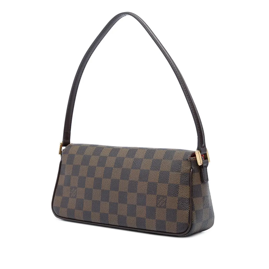 Louis Vuitton Damier Ebene Recoleta Brown Canvas Good - Back View
