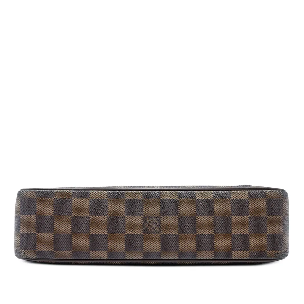 Louis Vuitton Damier Ebene Recoleta Brown Canvas Good - Inside View