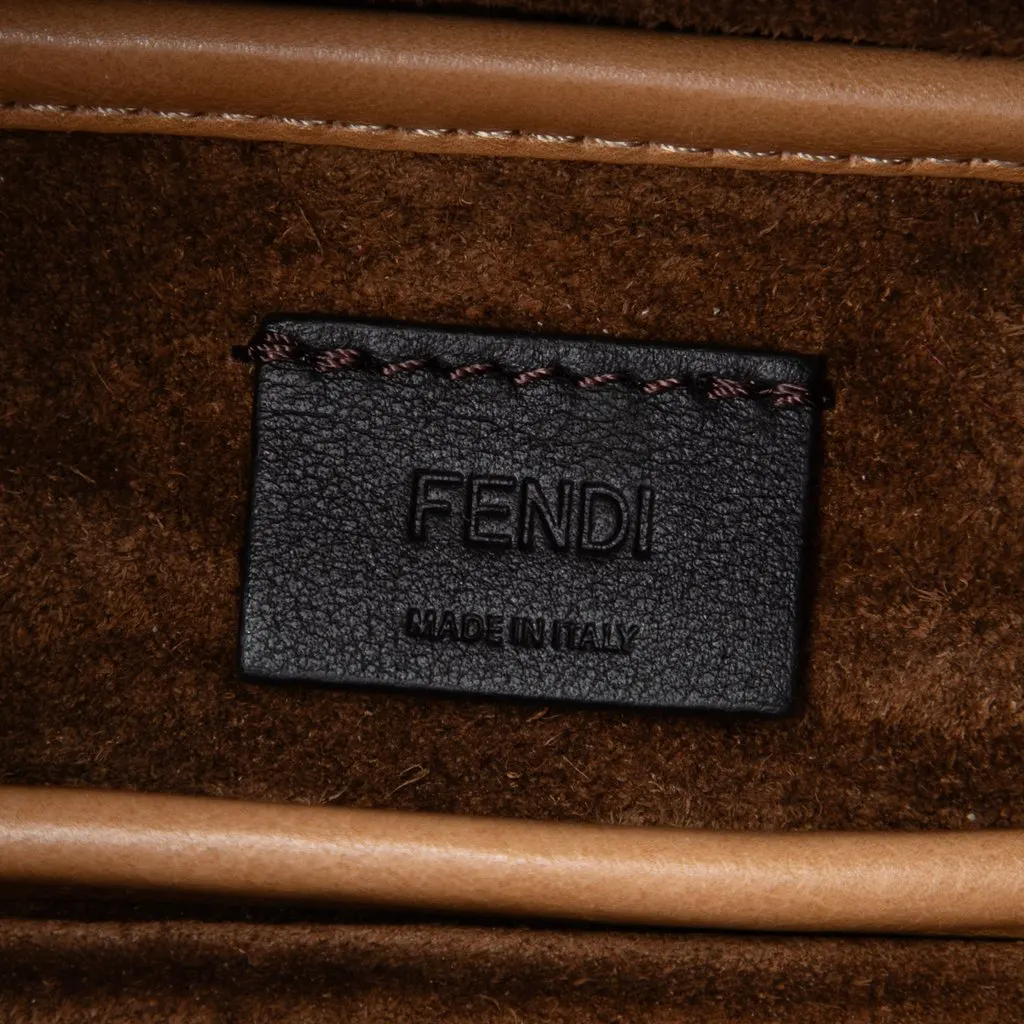 Fendi Mini Calfskin Simply Handbag Beige Leather Very good - Box View