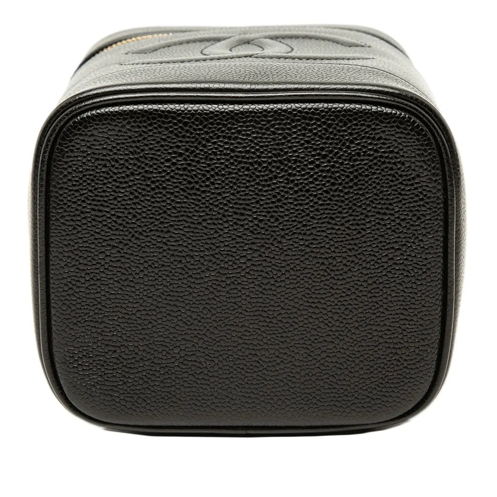 Chanel CC Caviar Vanity Case Black Leather Very good - Inside View