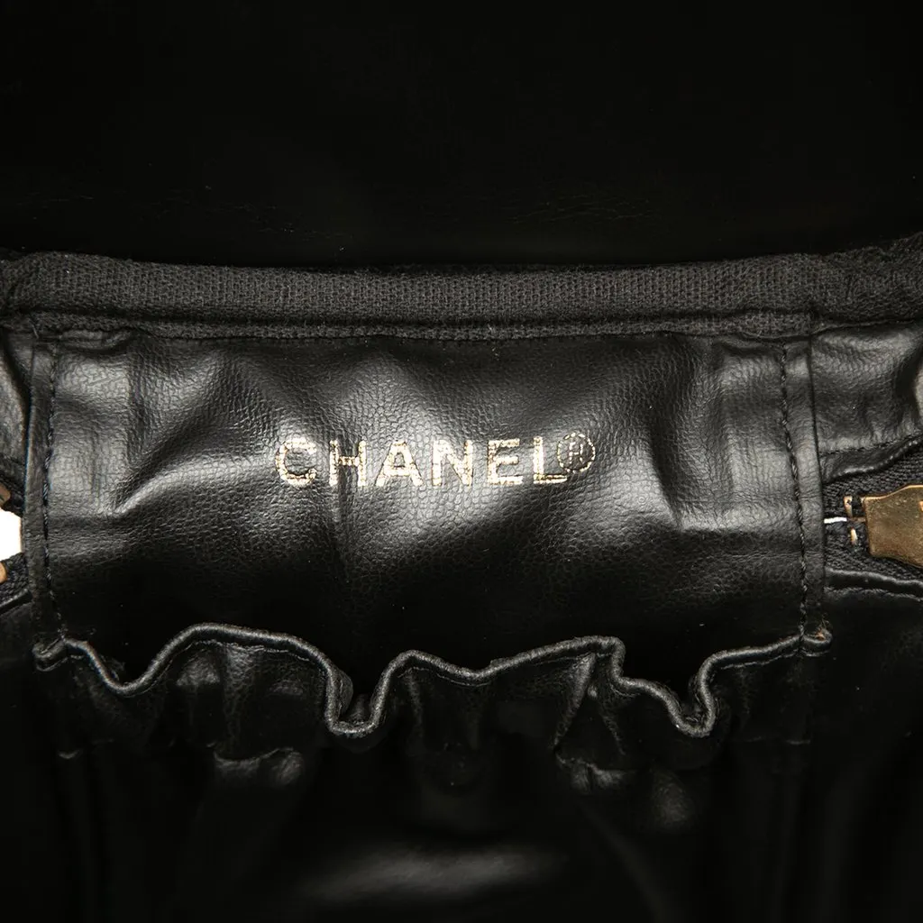 Chanel CC Caviar Vanity Case Black Leather Very good - Box View