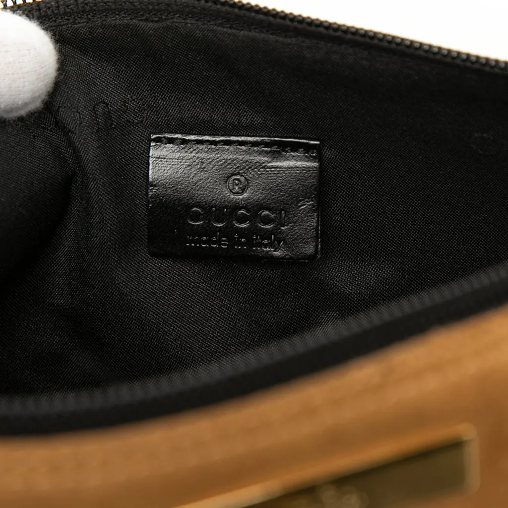 Gucci Suede Boat Brown Suede Very good - Box View