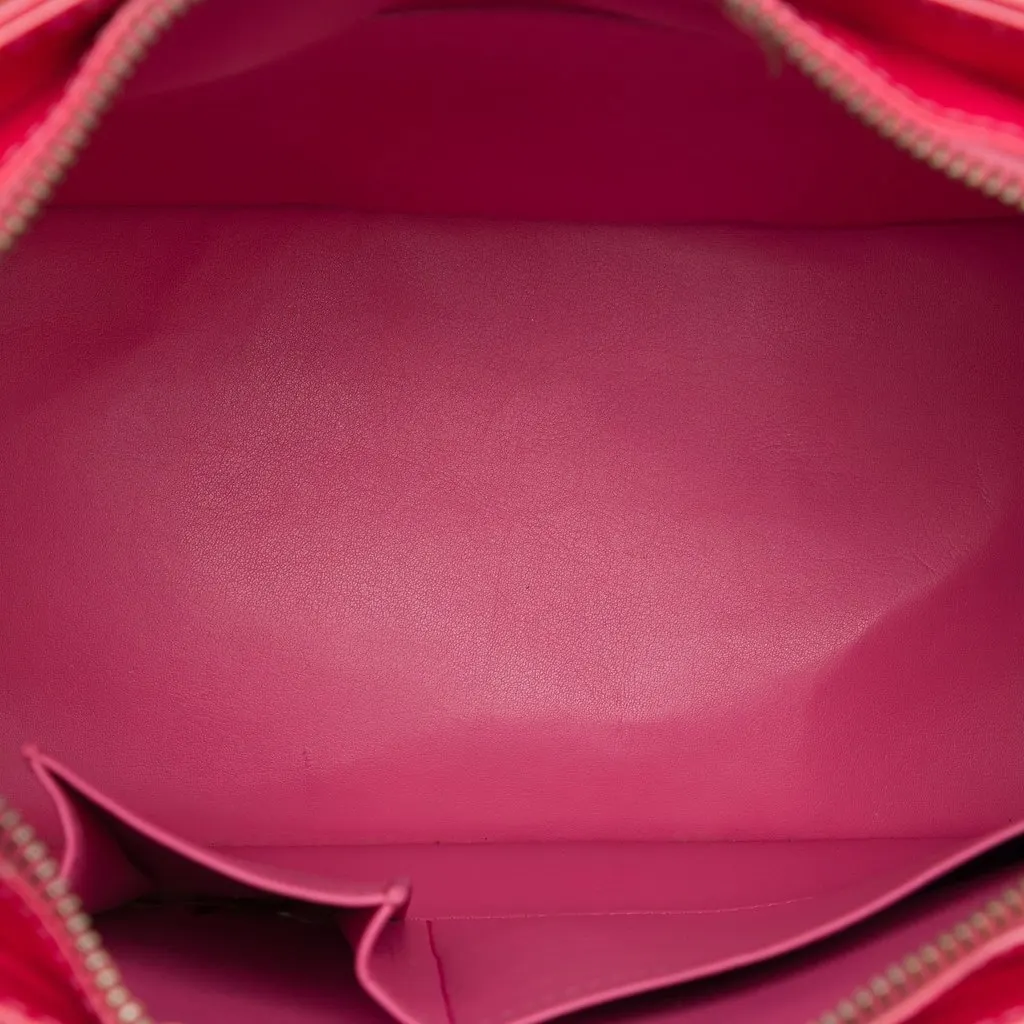 Louis Vuitton Monogram Vernis Houston Pink Leather Good - Model View